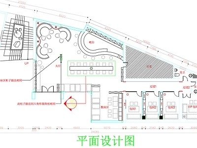 现代工装图库 小餐厅平面布置 餐厅包房平面布置 餐饮平面图 餐厅平面图 餐饮空间平面图 施工图 工装图库