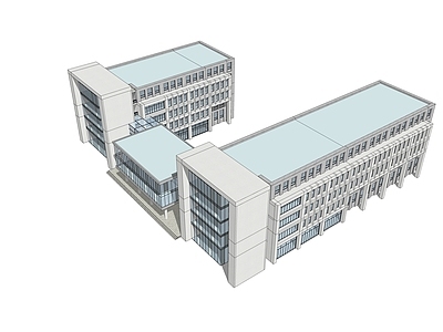 现代学校建筑 教学楼学校