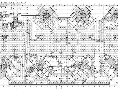 现代其他居住建筑 地下室平剖面 施工图