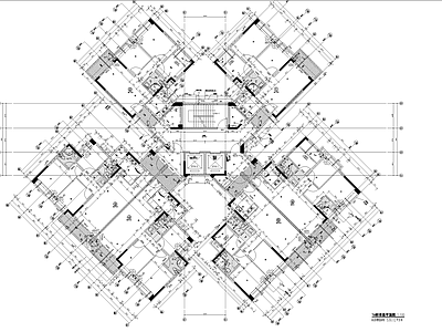 现代其他居住建筑 钻石型T6 施工图