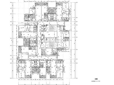 现代其他居住建筑 T10户型平面图 施工图