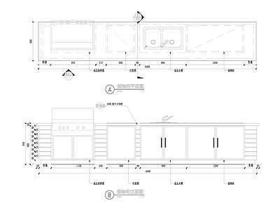 现代庭院 储物柜 施工图