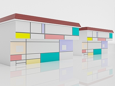 现代其他公共建筑 建筑楼房 住宅楼房 自建房 乡村楼房 居民楼