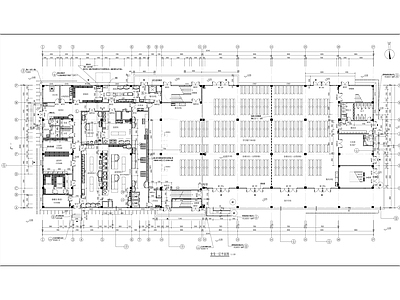 现代学校建筑 食堂建 施工图