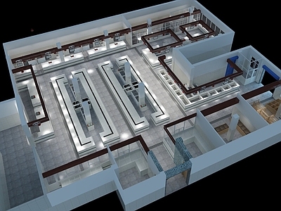 现代其他工装空间 农贸市场全套图纸 施工图