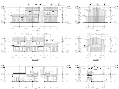 现代民宿建筑 民宿建筑详图 施工图