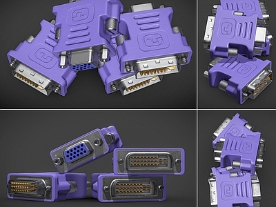 其他数码器材 电脑高清vga线 dp数据线接头 dvi vga数 电脑配件显示器接