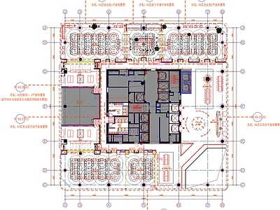 现代工装图库 办公室 办公室平面图 办公室平面图 办公室平面布置 办公室平面布局 施工图 办公家具图库