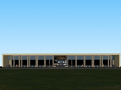 现代商场建筑 生活广场 小型商场