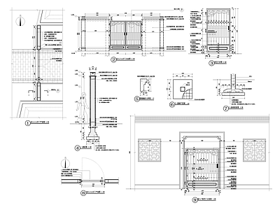 现代庭院 铁艺 施工图