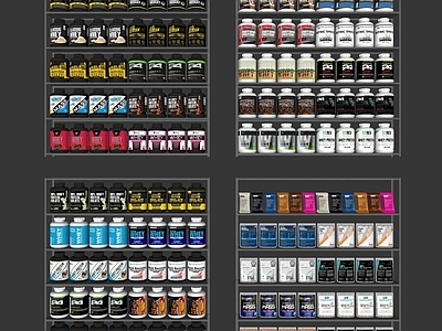 展架 运动营养品展架 食品货架 蛋白粉 增肌粉