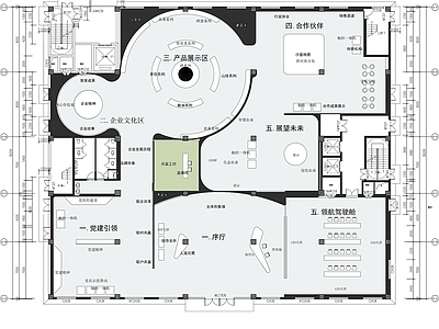 现代其他工装空间 企业展厅 施工图