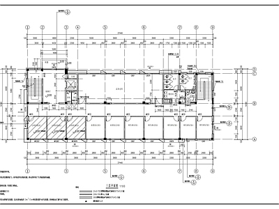 现代学校建筑 中学行政楼 施工图