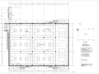 现代学校建筑 立体球场 施工图