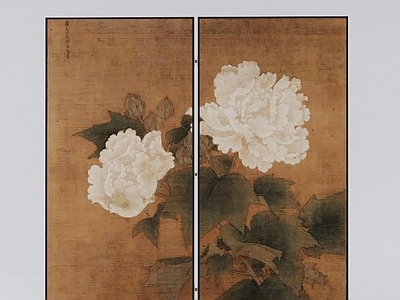 中古复古屏风 中古