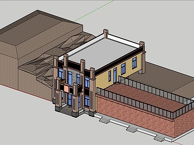 简欧复古小公建 简欧风格 自建房 小型建筑