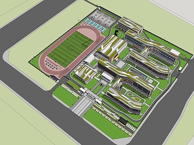 现代学校建筑 现代风格学校