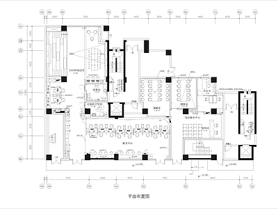 现代驿站 平面图 施工图