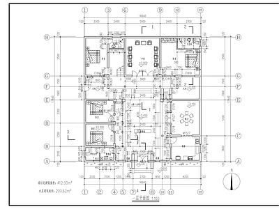 中式别墅建筑 16x18m别墅 施工图