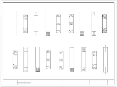 中式灯具图库 壁灯 施工图