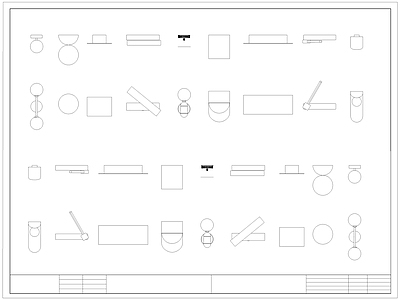 现代灯具图库 壁灯 施工图