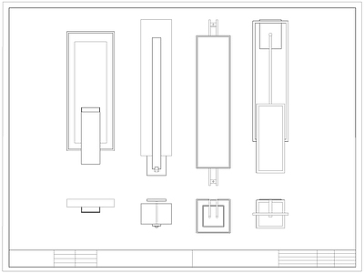 新中式灯具图库 新中式壁灯 施工图