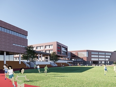 现代学校建筑 现代中学 现代小学 现代学校