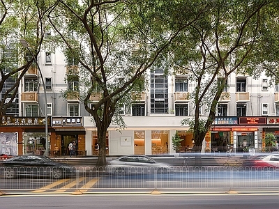 现代街道外景 城市街道外景 商业街外景 人行道 街道外景