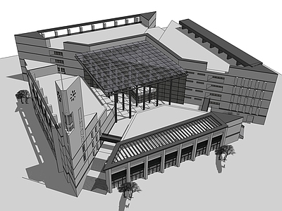 现代图书馆建筑 图书馆