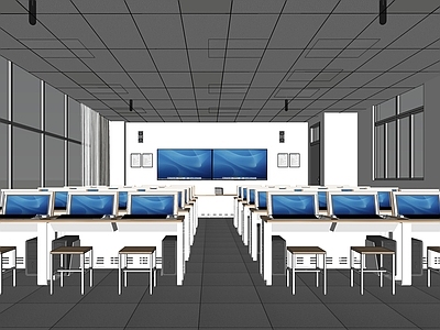 现代教室 计算机教室 多媒体教室 信息教室