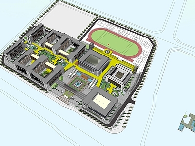 新中式学校建筑 新中式学校