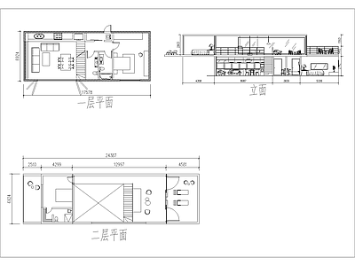 现代集装箱 民宿 施工图