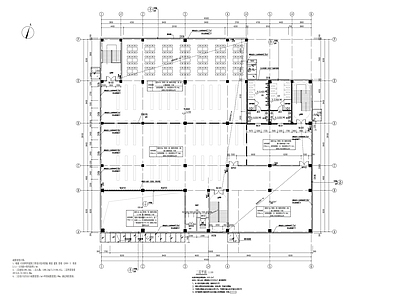 现代学校建筑 阅览室建筑图 施工图