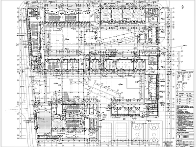 现代学校建筑 小学教学 施工图