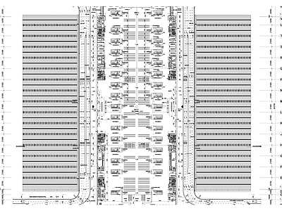 现代其他交通建筑 某高铁站平面施工 施工图