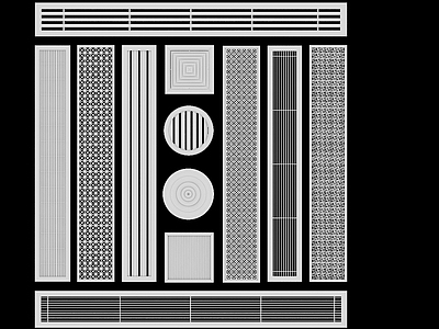 空调出风口 格栅