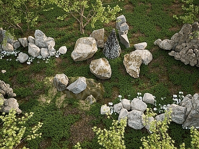 现代石头 假山石头 景观石 置石