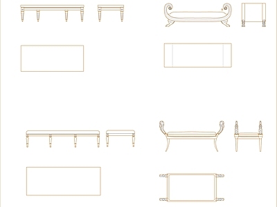 欧式沙发 图块 家具图块 施工图