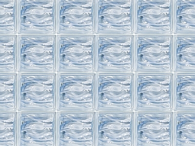 现代法式玻璃砖 炫彩砖 无缝浅蓝色砖