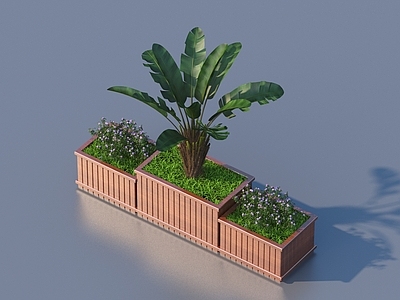 现代其他景观小品 花箱 花池 景观