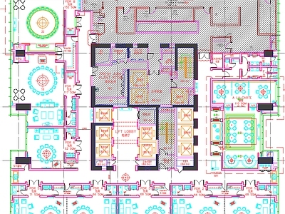 现代工装图库 餐厅平面布局 餐厅平面图 餐厅平面布置 餐厅平面方案 餐厅平面图 施工图 工装图库
