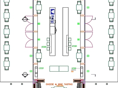 现代工装图库 餐厅平面布局 餐厅平面图 餐厅平面布置 餐厅平面方案 餐厅平面图 施工图 工装图库