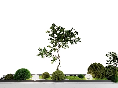 植物堆 现代球形植物组合 室内造景