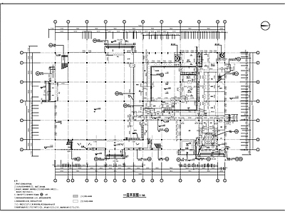 现代学校建筑 中学学生食堂 施工图