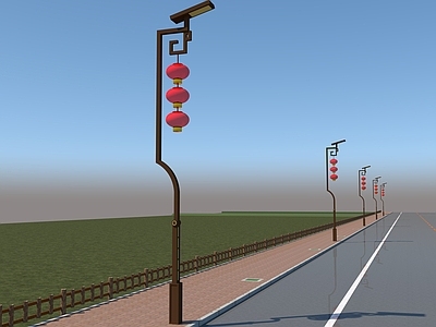 新中式路灯 新中式文化路灯