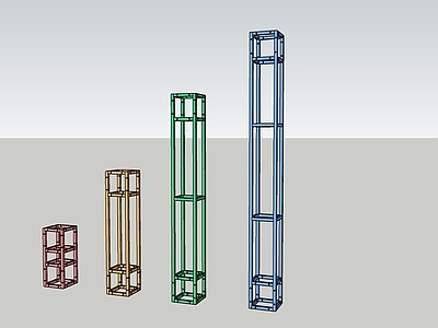 现代柱子 桁架