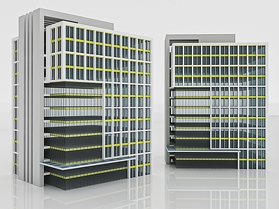 现代其他公共建筑 建筑楼房 办公楼 商业楼