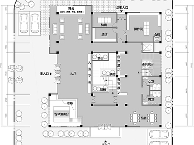 现代其他工装空间 接待中心 施工图