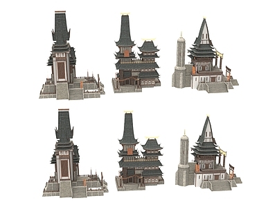现代古建 建筑 古建筑