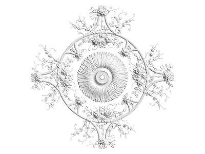 法式灯盘 法式灯盘 雕花 石膏线条 构件